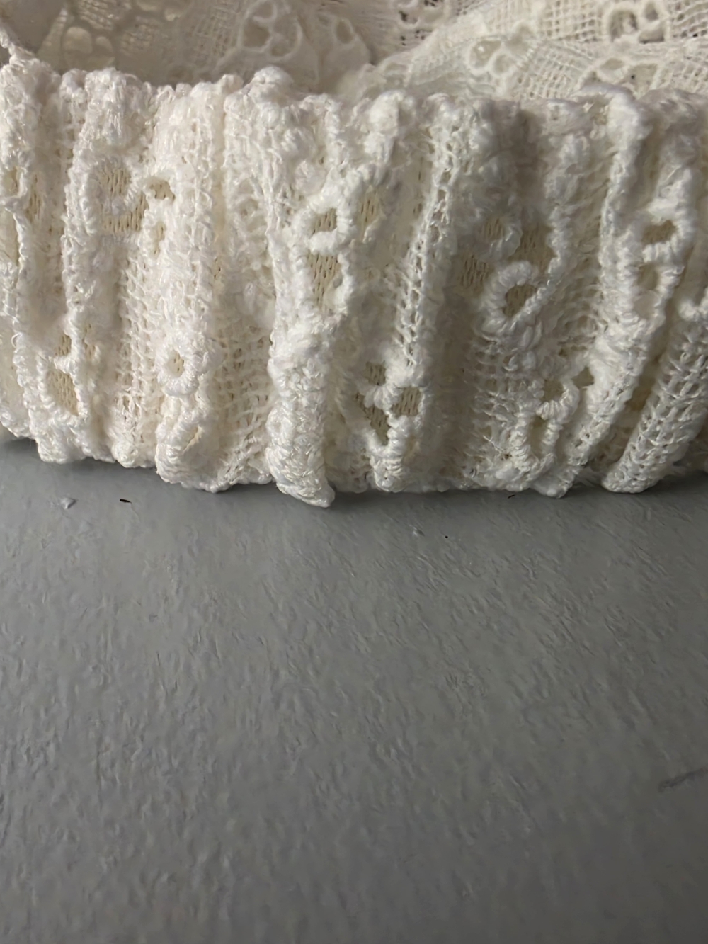 Gucci Cream Lace Mini Skirt with Elastic Waist